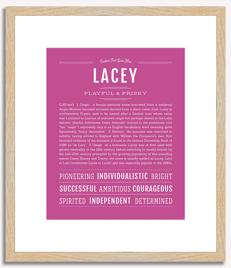 Lacey | Name Art Print