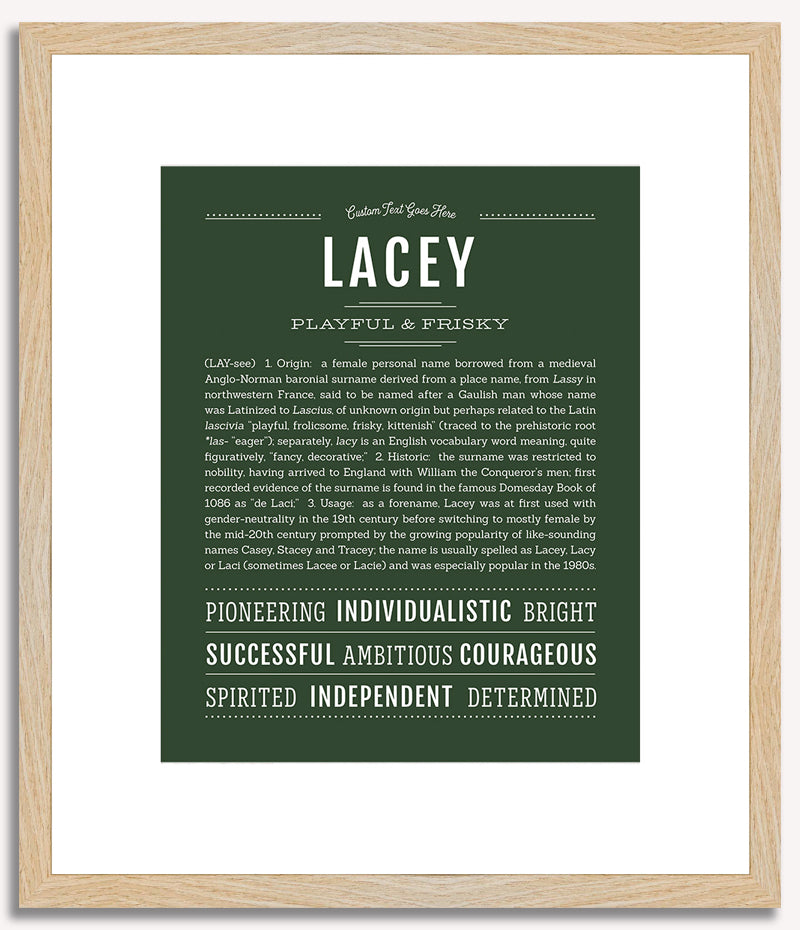 Lacey | Name Art Print