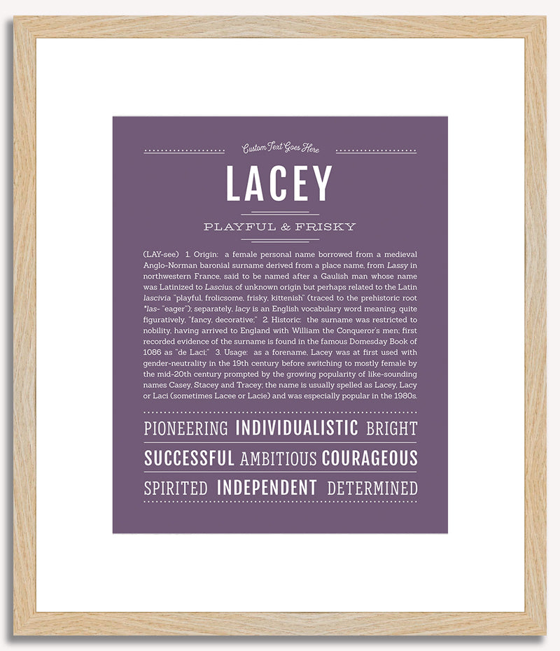 Lacey | Name Art Print