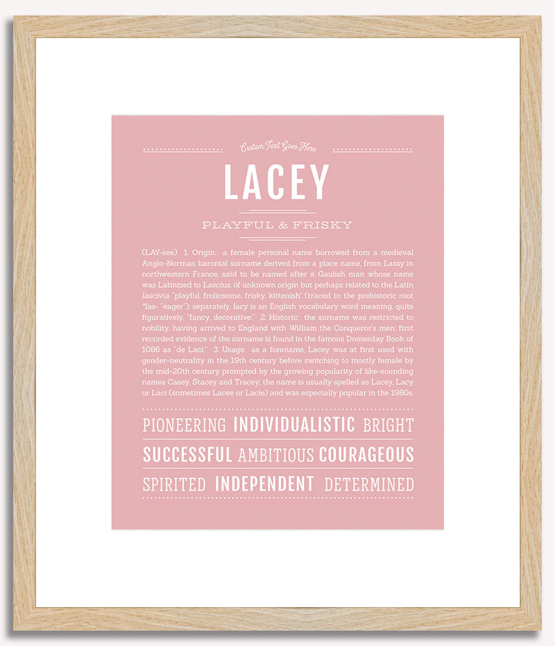 Lacey | Name Art Print