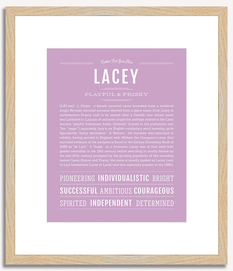 Lacey | Name Art Print