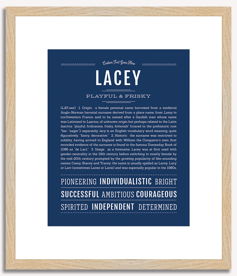 Lacey | Name Art Print