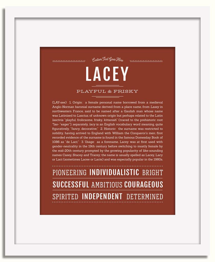 Lacey | Name Art Print – Name Stories