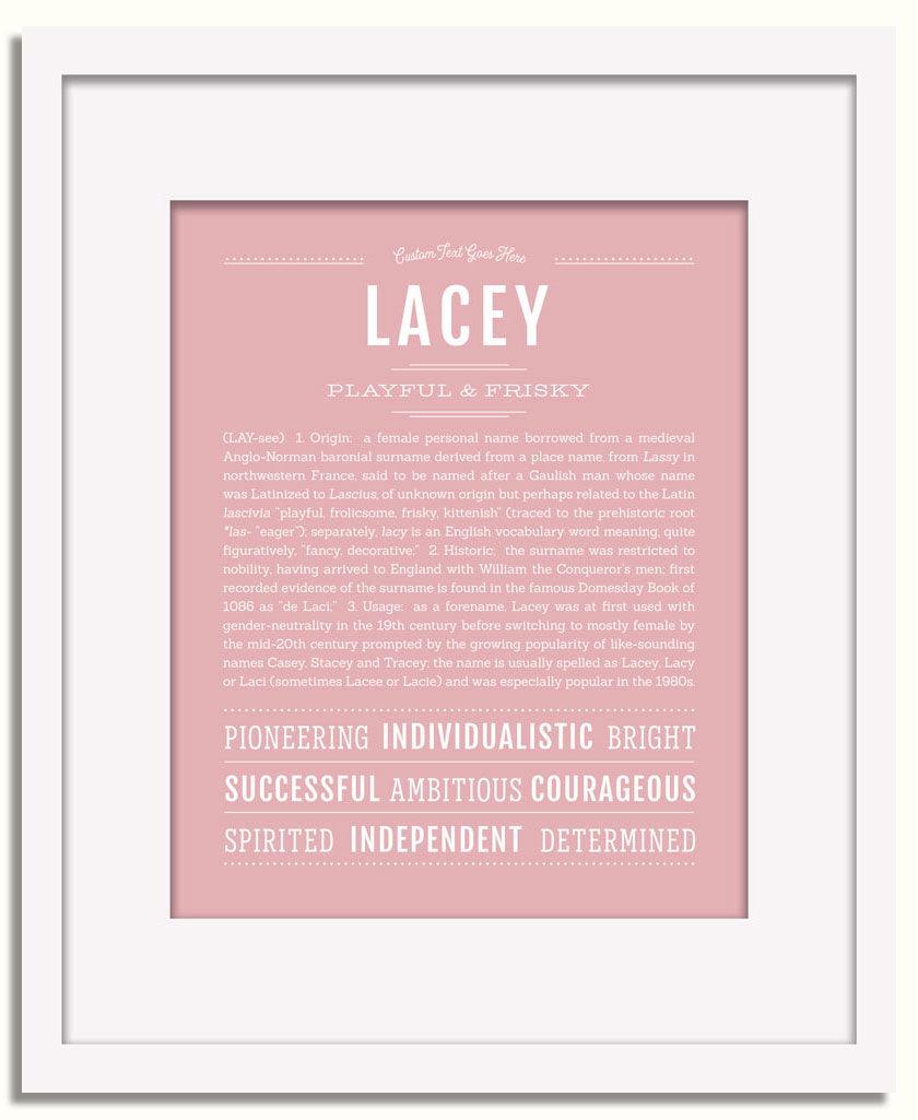 Lacey | Name Art Print – Name Stories