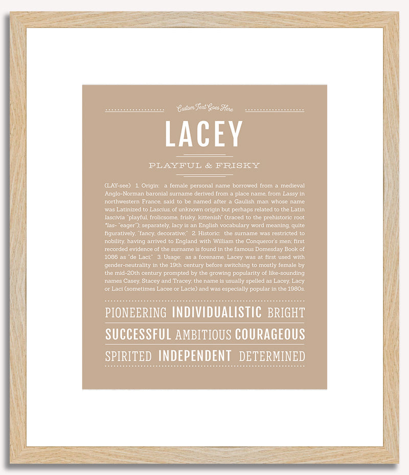 Lacey | Name Art Print