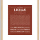 Lachlan | Name Art Print