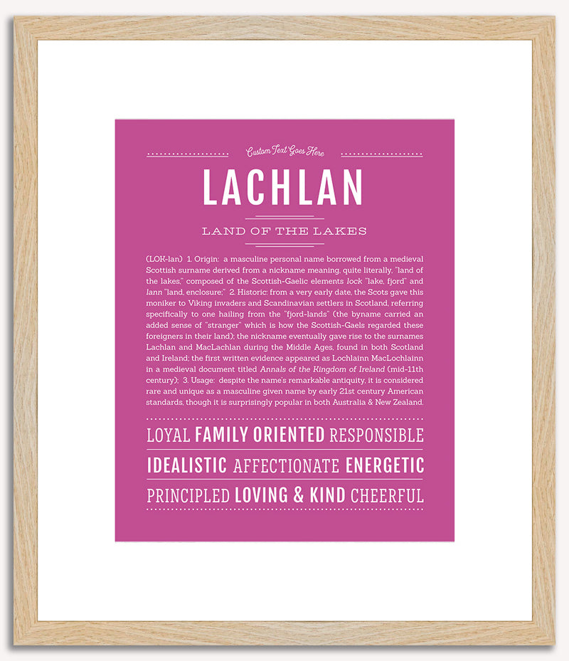 Lachlan | Name Art Print