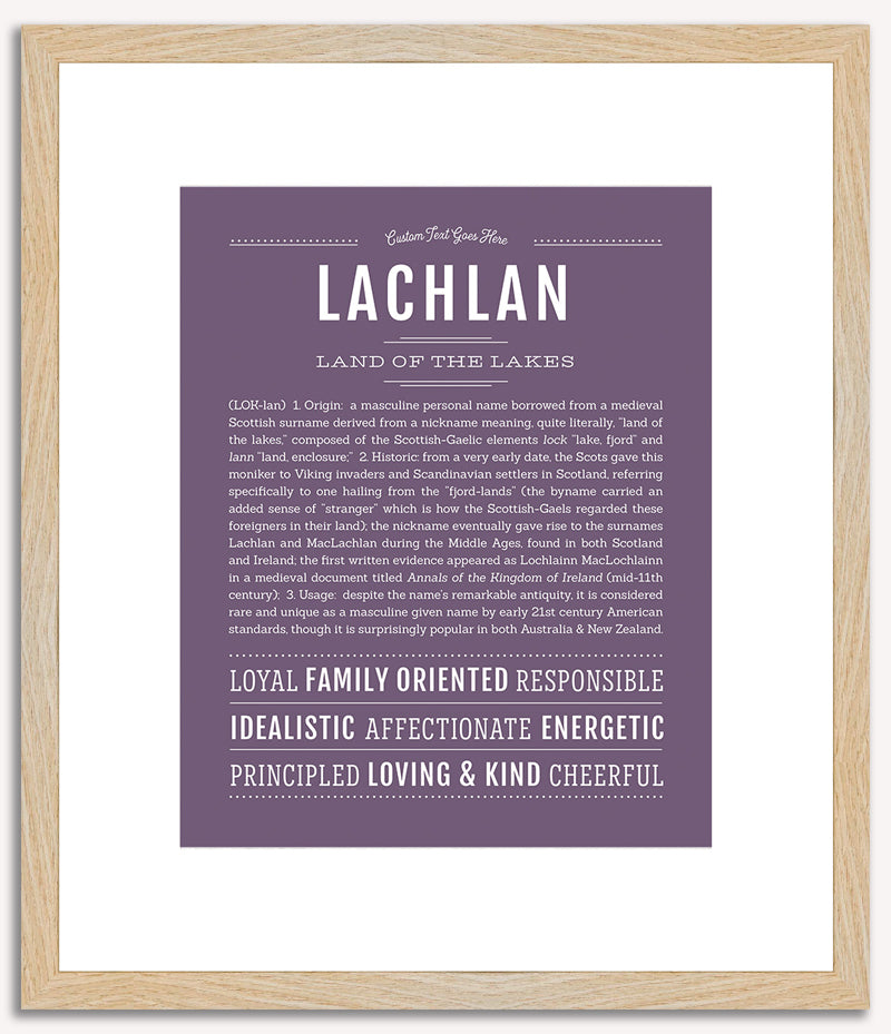 Lachlan | Name Art Print