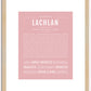 Lachlan | Name Art Print