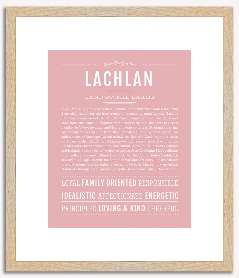 Lachlan | Name Art Print