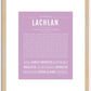 Lachlan | Name Art Print