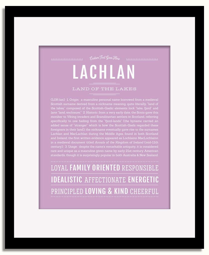 Frame Options | Lilac | Black Frame, Matted