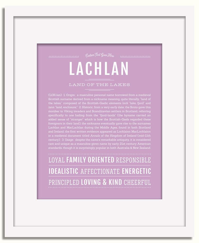 Frame Options | Lilac | White Frame, Matted