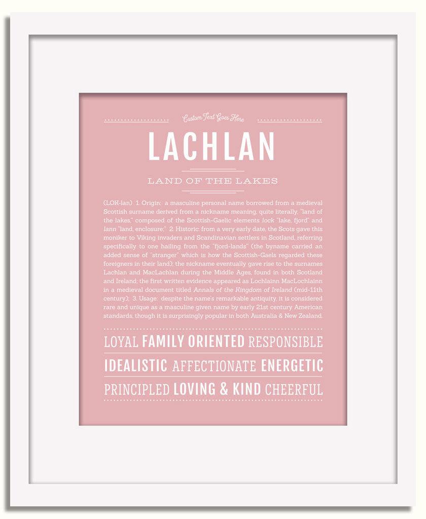 Frame Options | Dusty Rose | White Frame, Matted