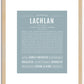 Lachlan | Name Art Print