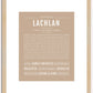 Lachlan | Name Art Print