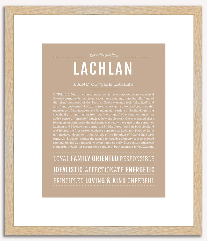 Lachlan | Name Art Print