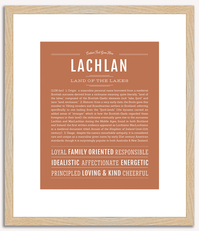 Lachlan | Name Art Print