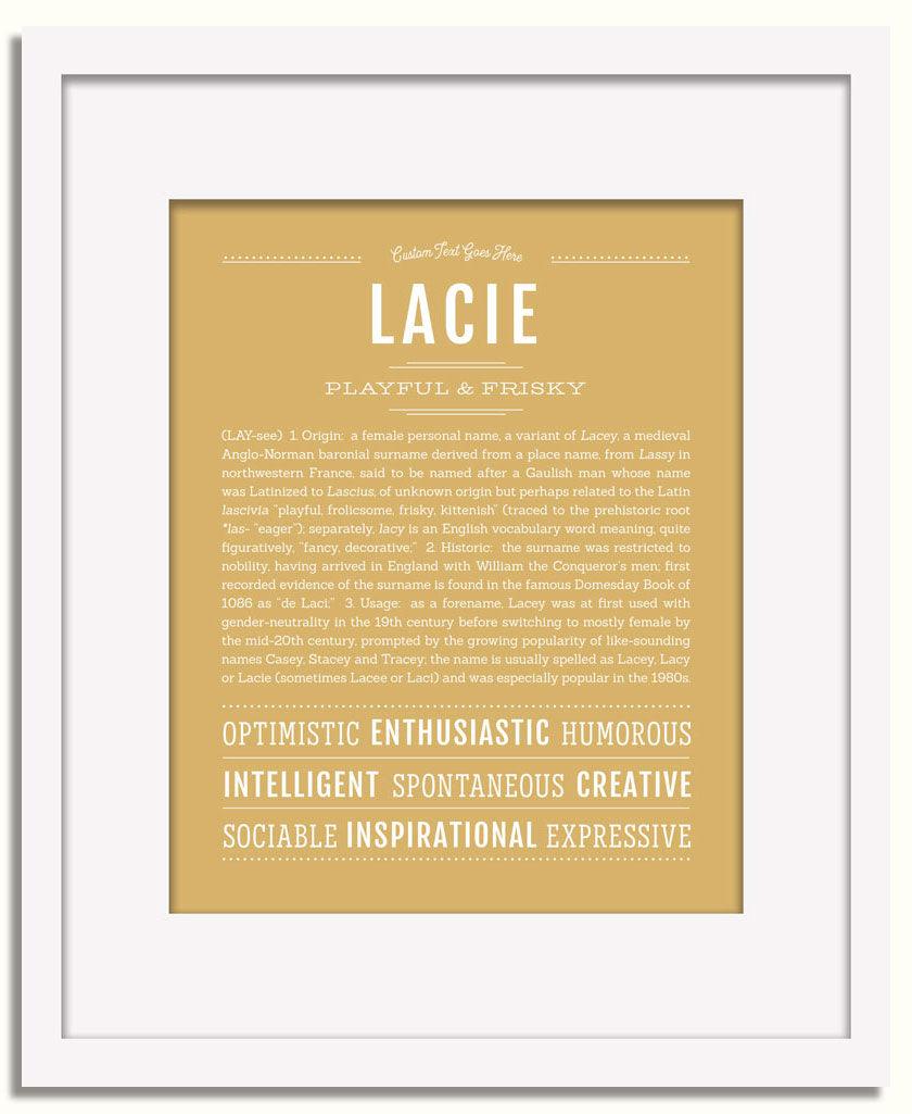 Frame Options | Matte Gold | White Frame, Matted