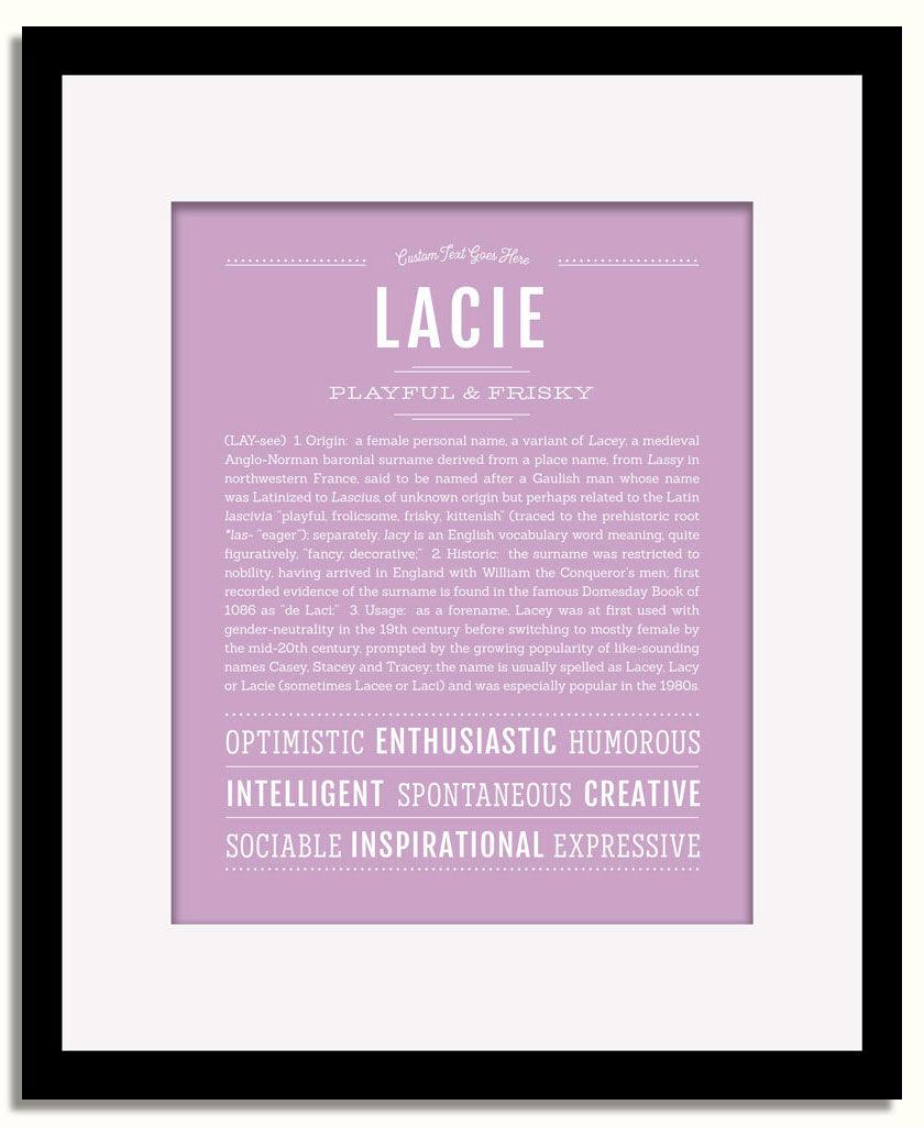 Frame Options | Lilac | Black Frame, Matted