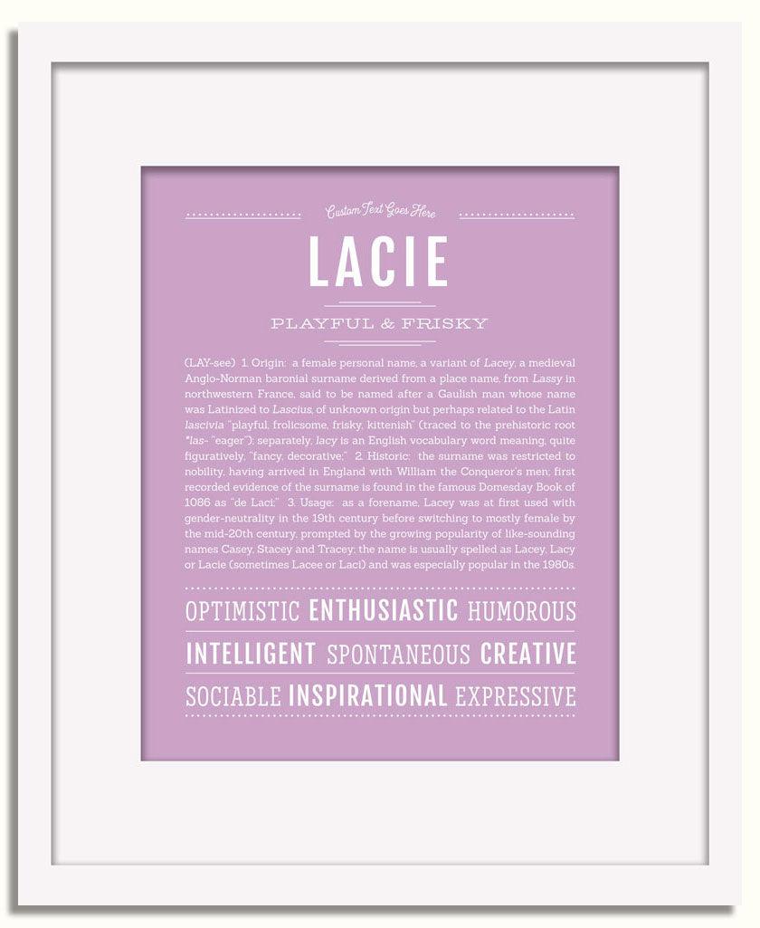 Frame Options | Lilac | White Frame, Matted