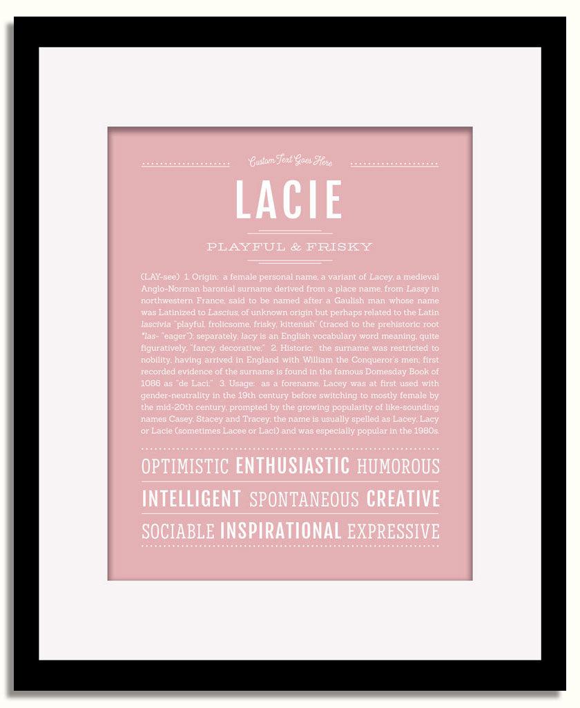 Frame Options | Dusty Rose | Black Frame, Matted