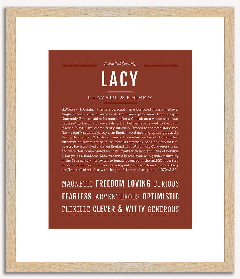 Lacy | Name Art Print