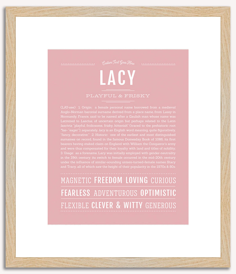 Lacy | Name Art Print