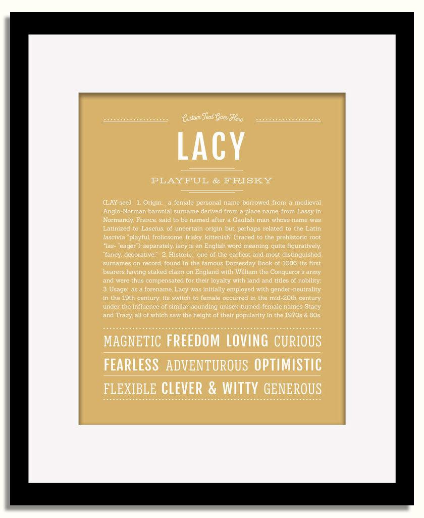 Frame Options | Matte Gold | Black Frame, Matted