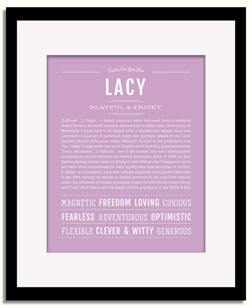 Frame Options | Lilac | Black Frame, Matted