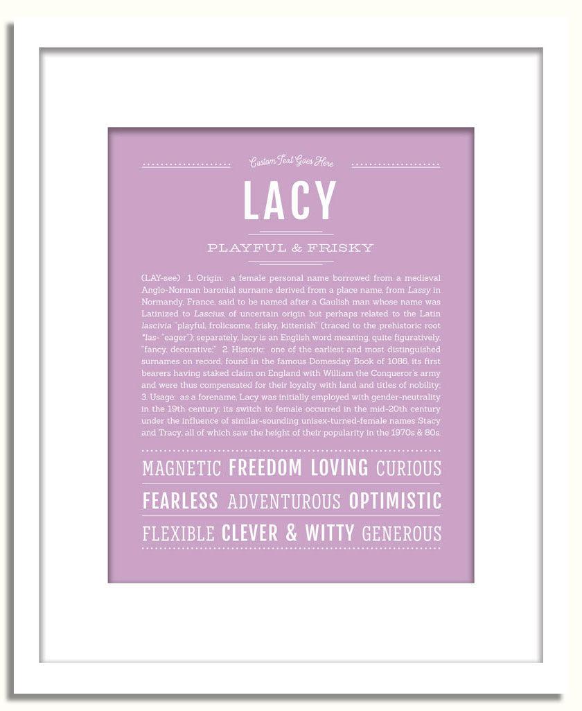 Frame Options | Lilac | White Frame, Matted