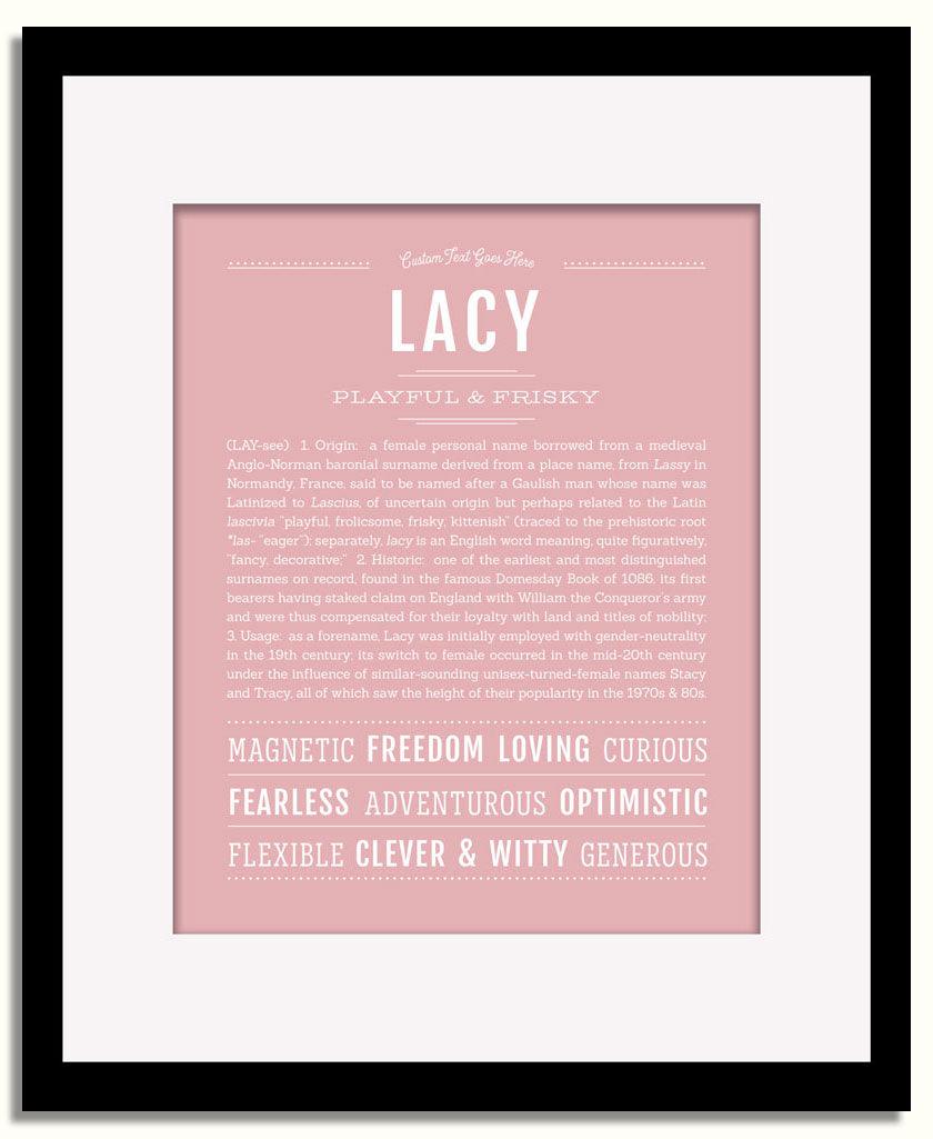 Frame Options | Dusty Rose | Black Frame, Matted