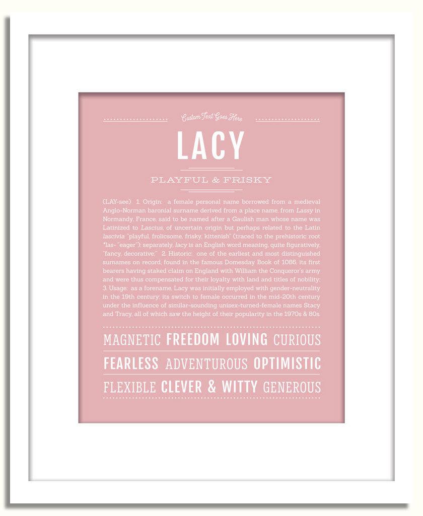 Frame Options | Dusty Rose | White Frame, Matted