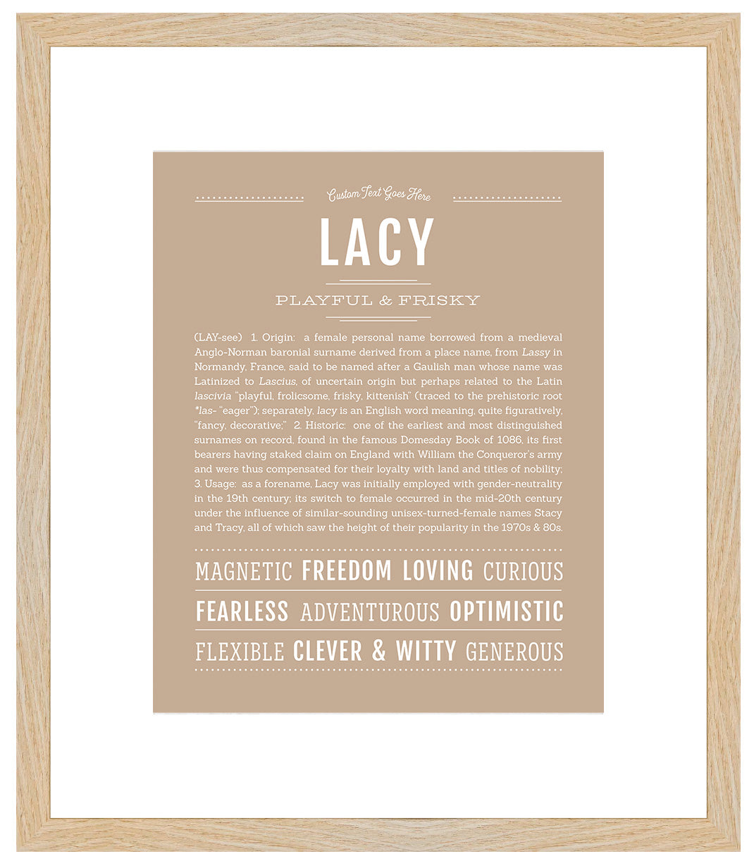 Lacy | Name Art Print