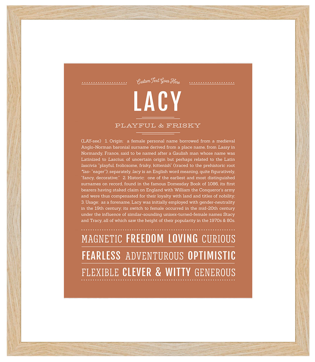 Lacy | Name Art Print