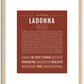 Ladonna | Name Art Print