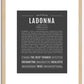 Ladonna | Name Art Print