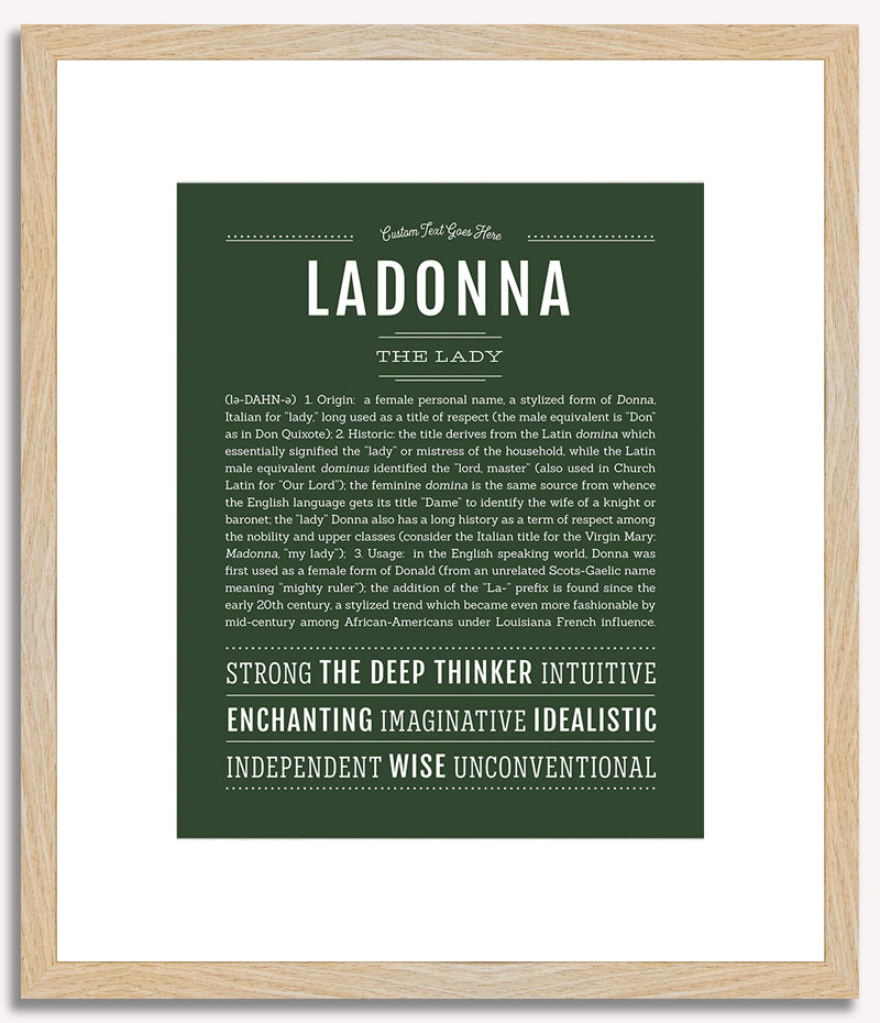 Ladonna | Name Art Print