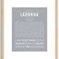 Ladonna | Name Art Print