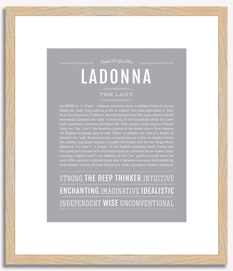 Ladonna | Name Art Print