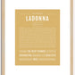 Ladonna | Name Art Print