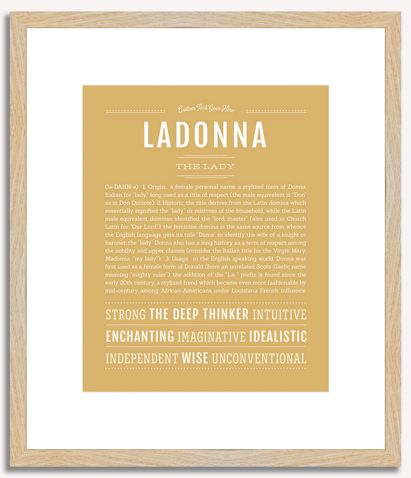 Ladonna | Name Art Print