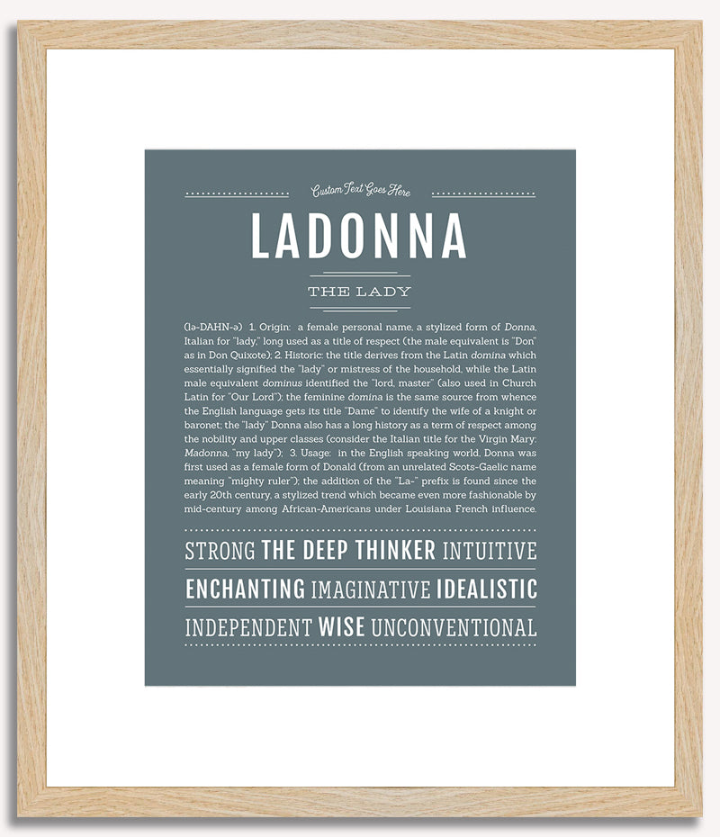 Ladonna | Name Art Print