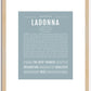 Ladonna | Name Art Print