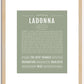 Ladonna | Name Art Print