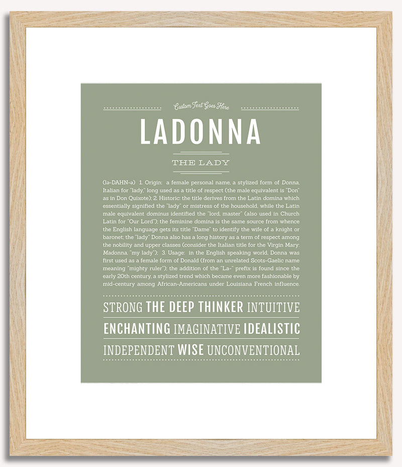 Ladonna | Name Art Print