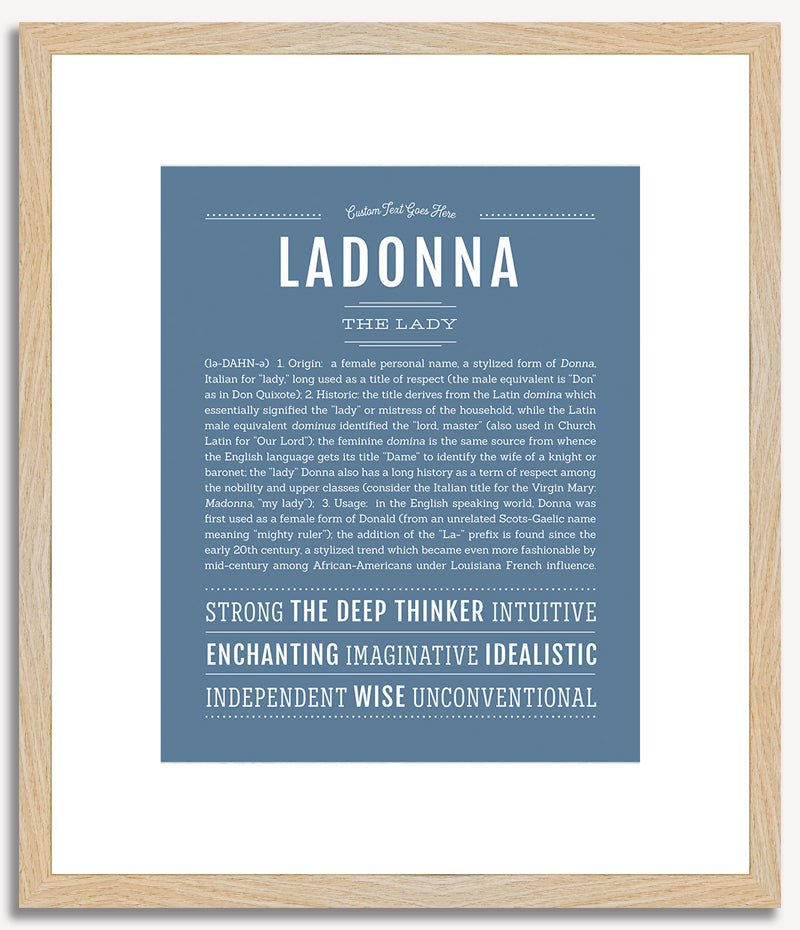 Ladonna | Name Art Print