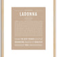 Ladonna | Name Art Print