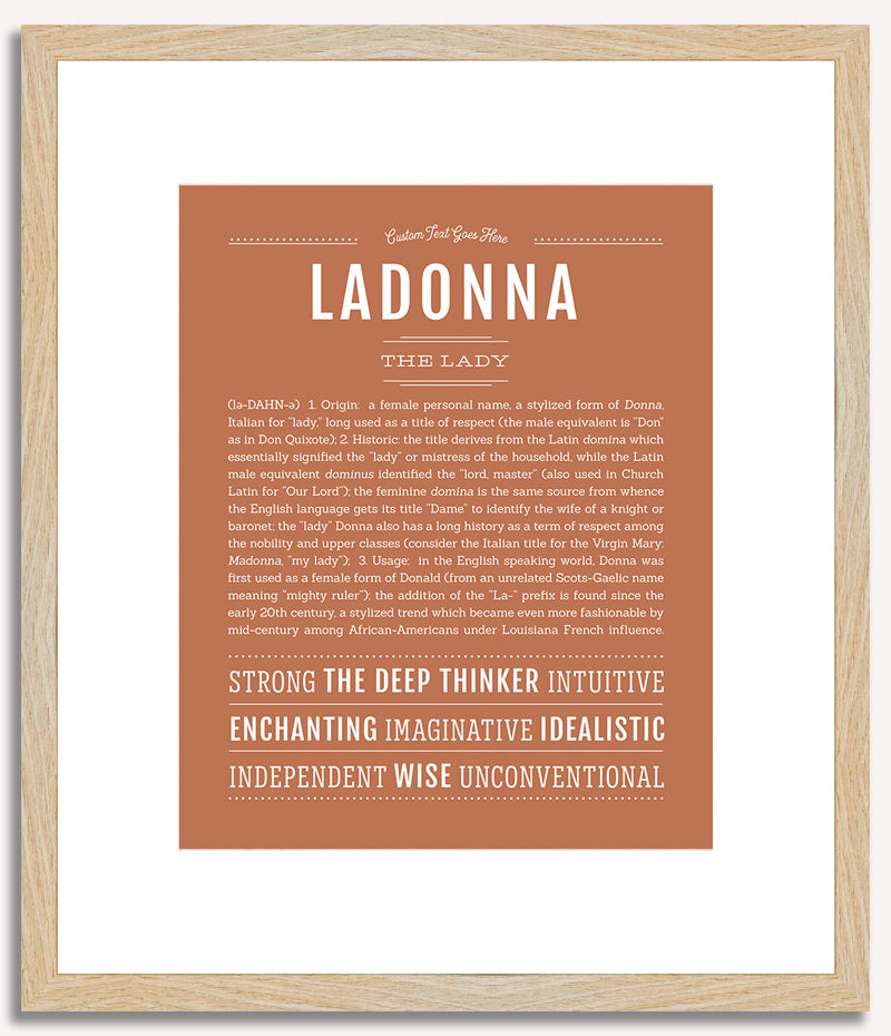 Ladonna | Name Art Print