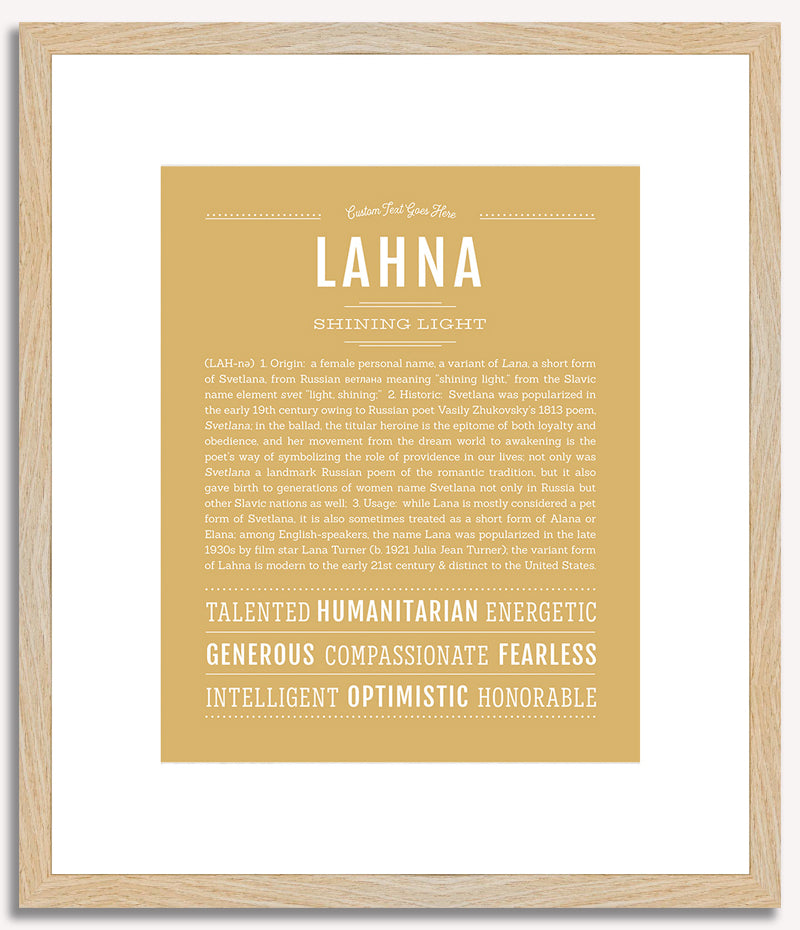 Lahna | Name Art Print